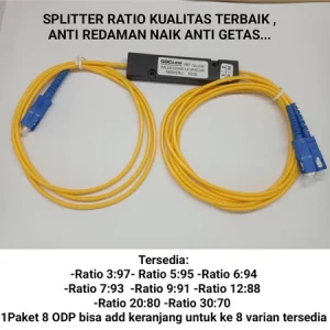 splitter ratio sc upc three window splitter rasio anti getas